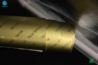 آرم برجسته نام شرکت سیگار طلا مالش فویل آلومینیوم کاغذ فلزکاری ورقه ورقه شده طول 1500 متر