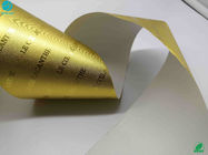 توتون و تنباکو 1500 میلی متر قابل انعطاف پذیری خوب کاغذ فویل آلومینیومی رنگ طلای سفارشی