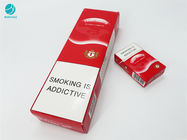 جعبه های کاغذی مقوایی بادوام با طرح قرمز برای بسته بندی جعبه سیگار سیگار
