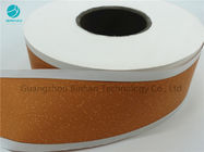 آرم سفارشی چاپ شده کاغذ برش سیگار چوب پنبه زرد 64 میلی متری برای میله فیلتر