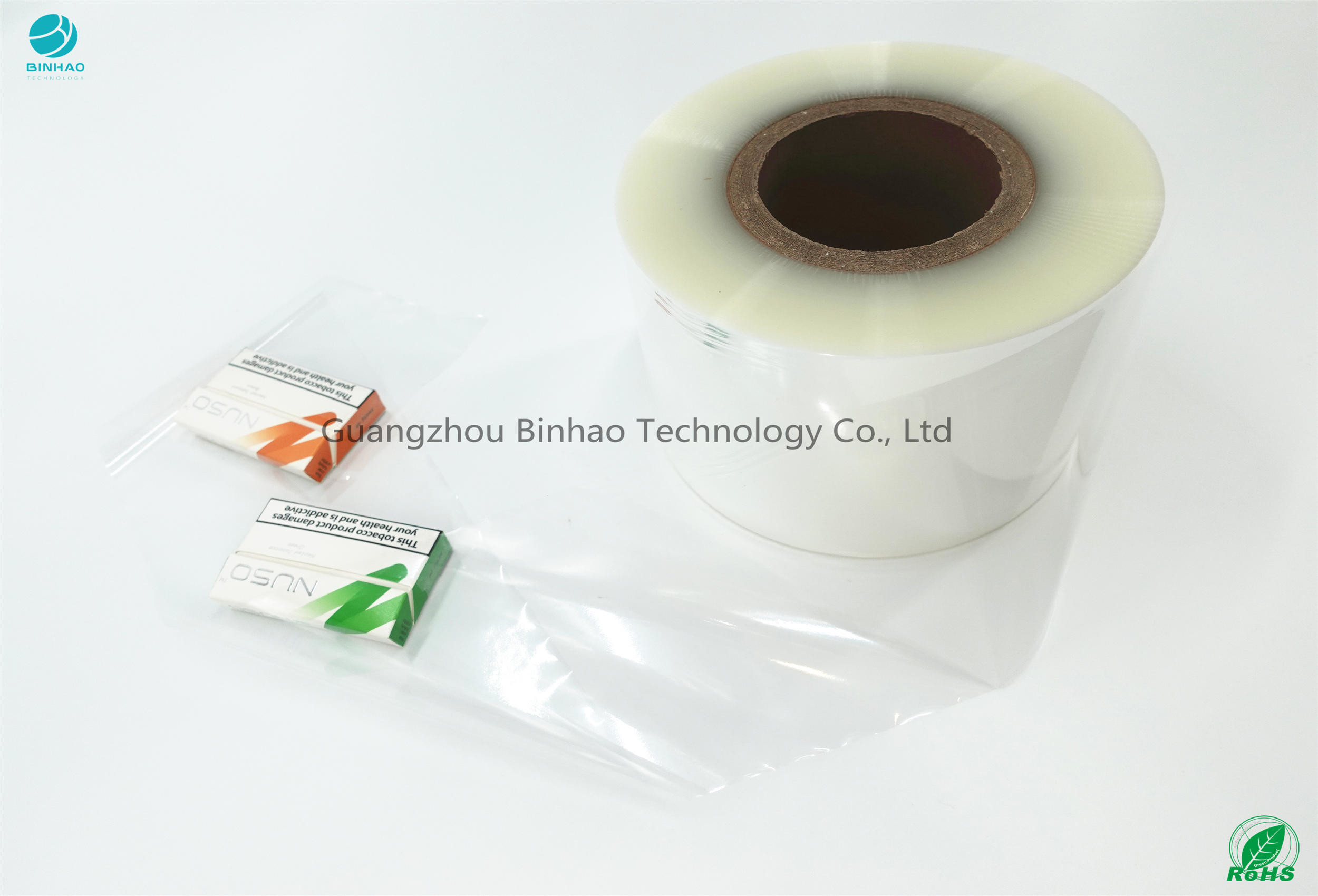 High Gloss Surface High Clear 5٪ Rate Shrink HNB E-Cigareatte Package Materials Cellophane BOPP Film