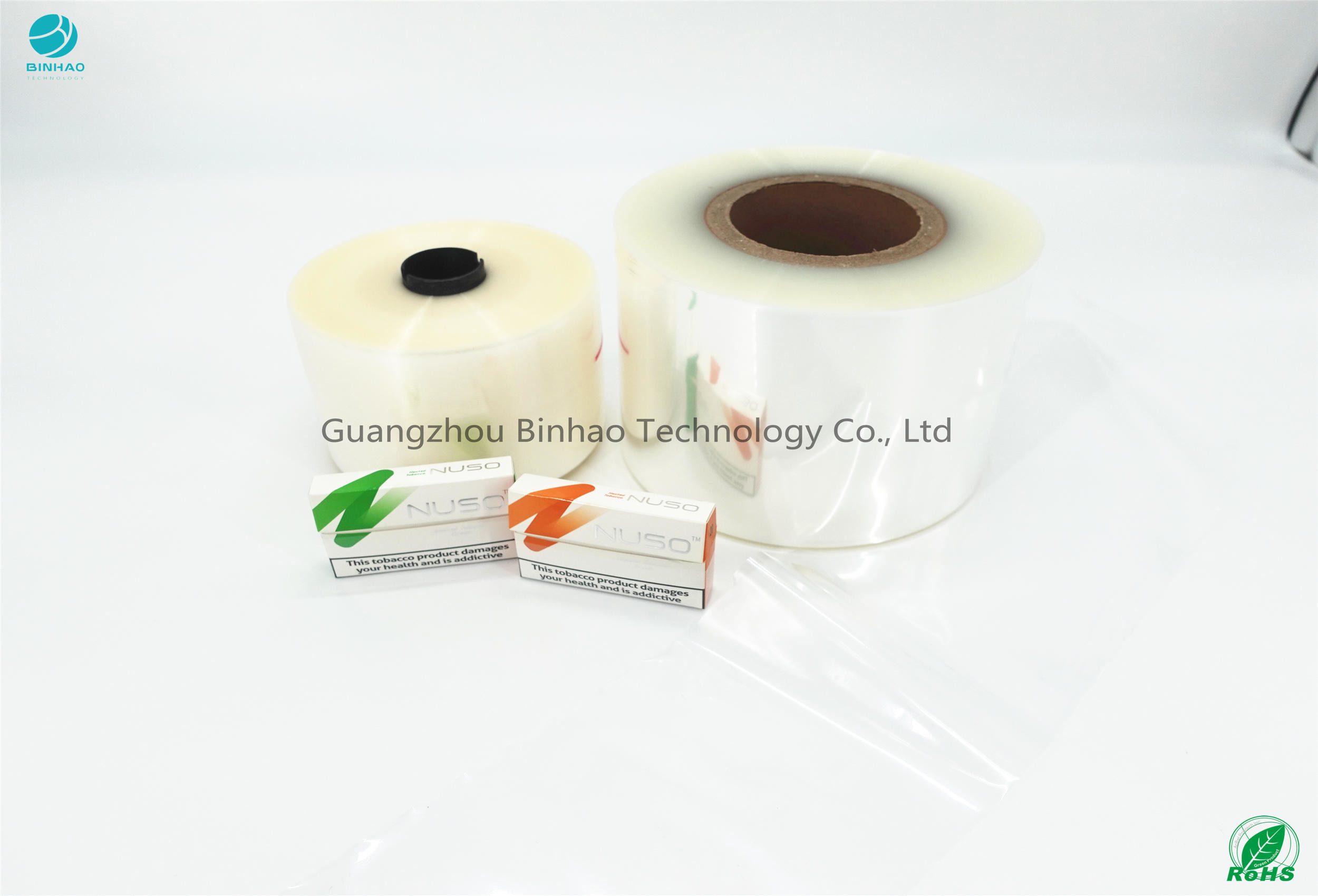 Cellophane HNB E-Cigareatte بسته بندی مواد دمای آب بندی 120 درجه سانتیگراد