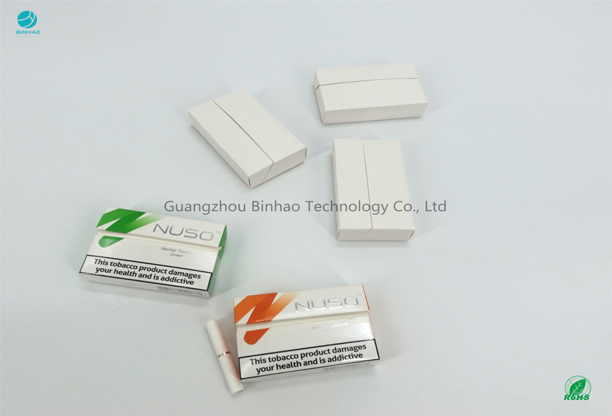 چاپ افست سفید HNB E-Tobacco بسته بندی مواد مقوا 220 گرم