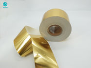 کاغذ فویل آلومینیومی طلای روشن OEM کامپوزیت 83 میلی متر برای بسته بندی سیگار