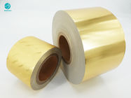 کاغذ فویل فویل آلومینیومی طلایی آرم برجسته سطح صاف برای بسته بندی سیگار