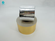 کاغذ فویل آلومینیومی بسته بندی شده سیگار طلایی نقره ای با سطح صاف