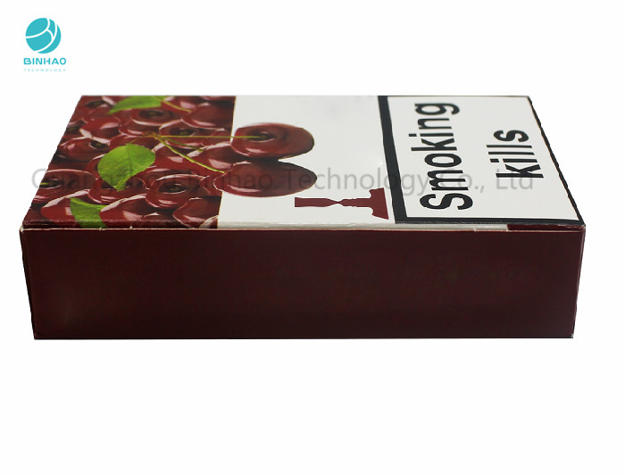 بسته های توتون و تنباکو بادوام جعبه بسته بندی سیگار با شیشه ای با اشعه ماوراء بنفش