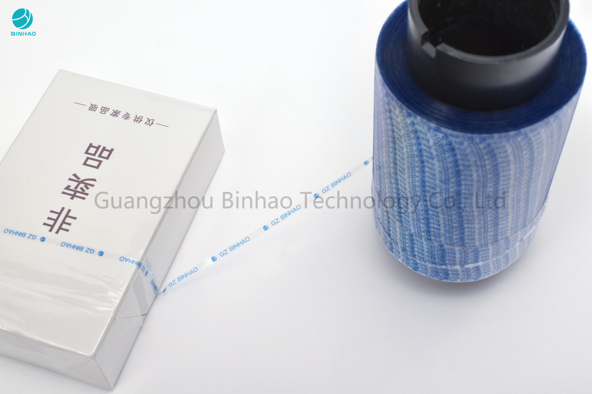 نوار چسب نواری اشک آور هولوگرافیک آبی Binhao جدید 1.6 میلی متر با رنگ های چند رنگ خود چاپ شده