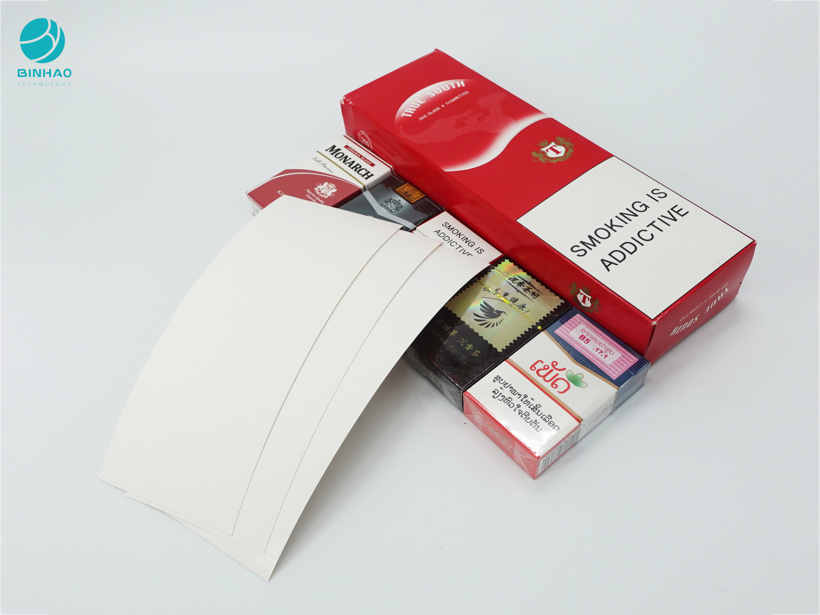 موارد کارتن بسته بندی شده سیگار با چاپ سفارشی مهر زنی داغ