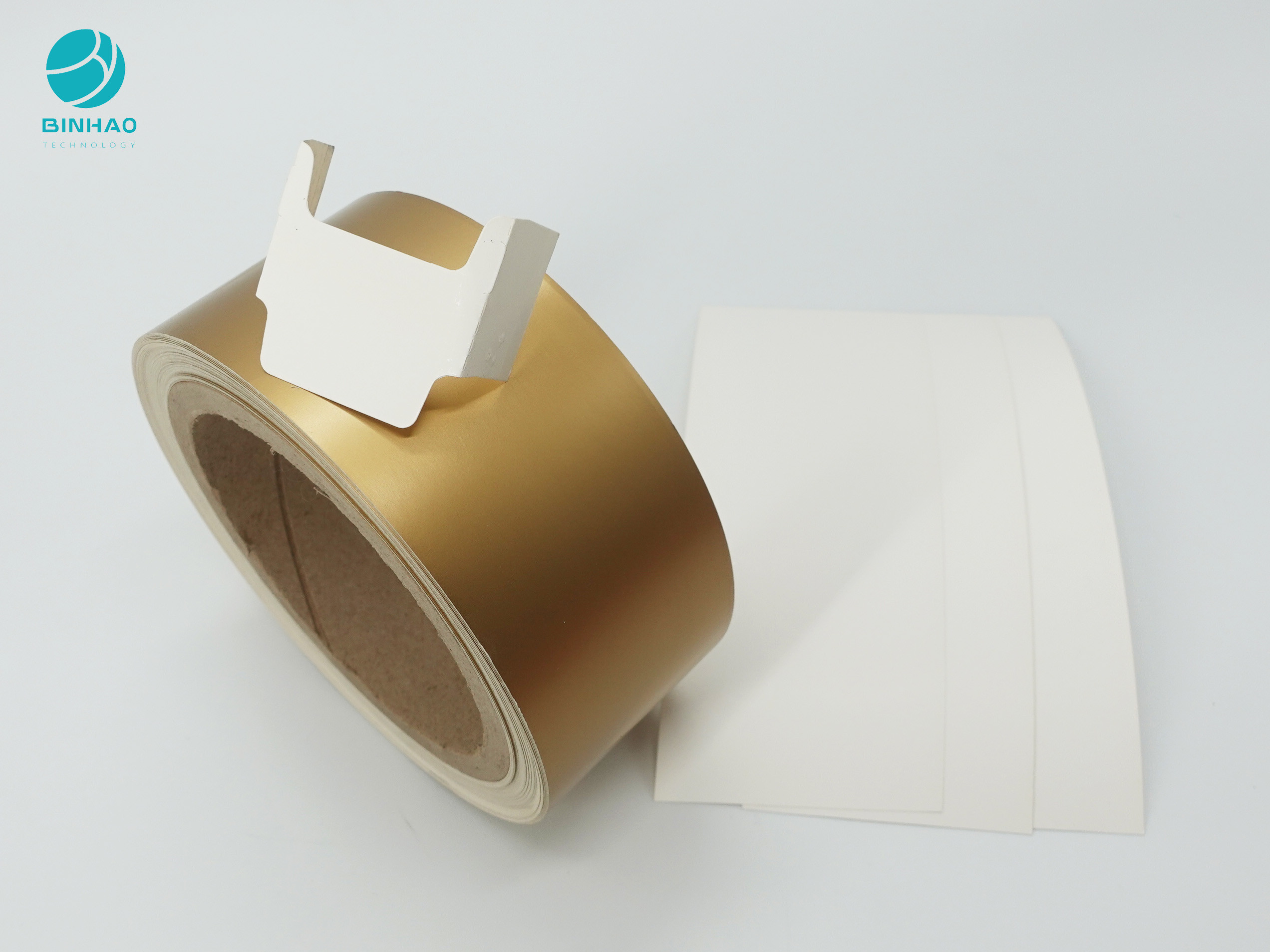 کاغذ مقوایی قاب داخلی روکش طلای مات 95 میلی متری برای بسته بندی مورد سیگار