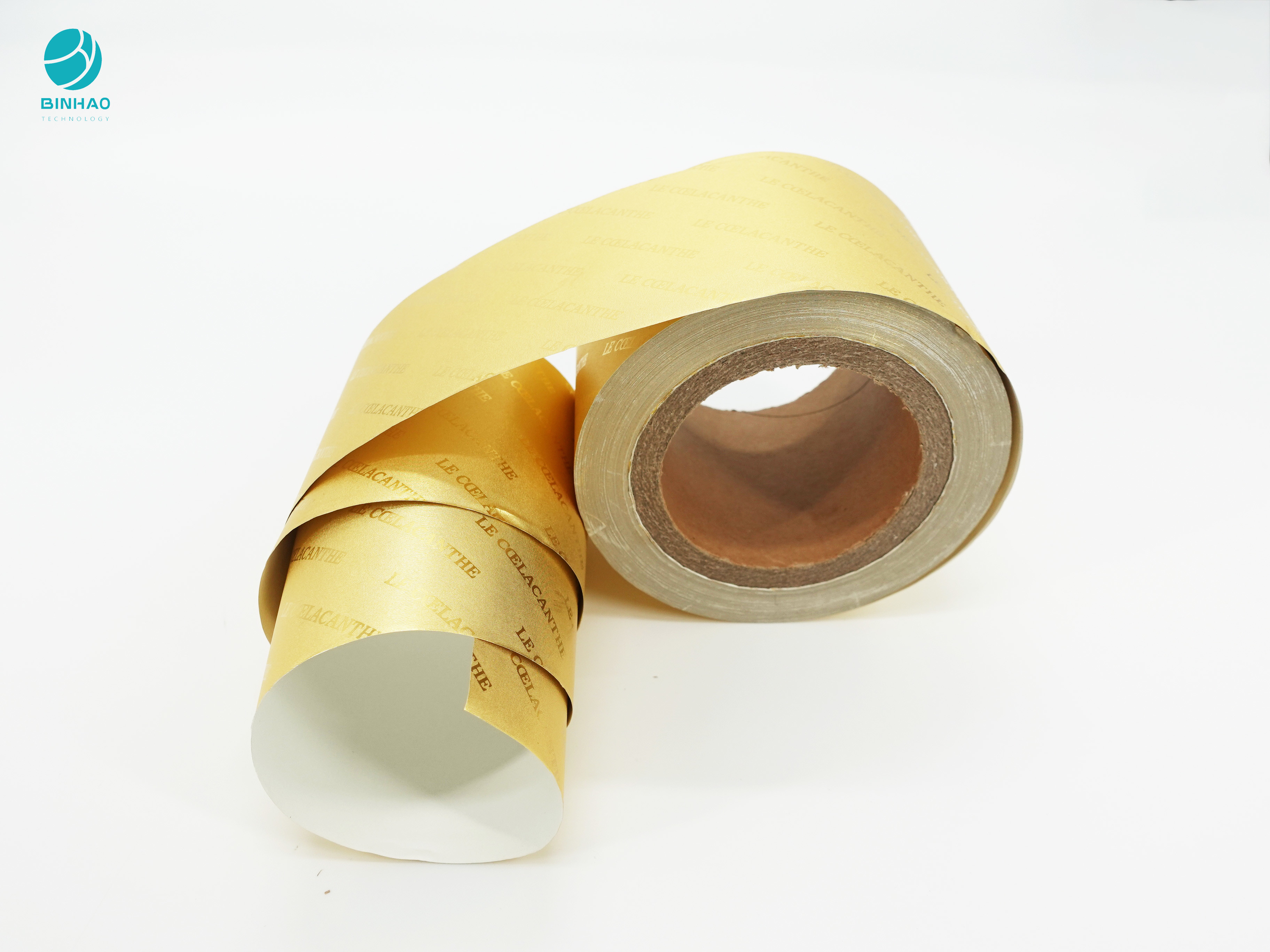 منبت کاری کاغذ فویل آلومینیوم طلایی 8011 برای بسته بندی داخلی سیگار