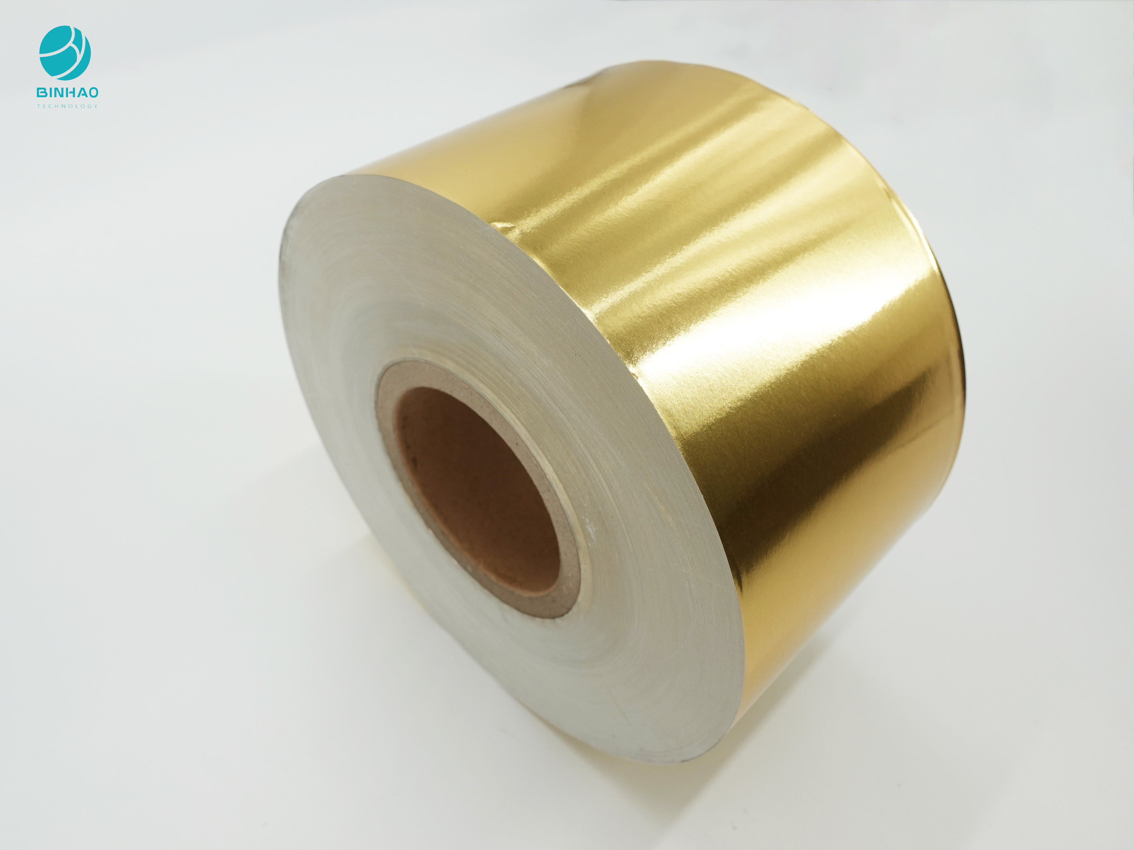 کاغذ فویل آلومینیومی طلایی براق 55 گرمی برای بسته بندی سیگار