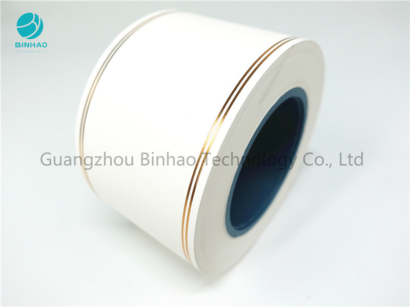 کاغذ دامپوش Binhao با دو خط طلایی برای فیلتر سیگار 34 گرم
