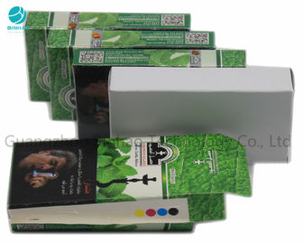 توتون و تنباکو بسته سبز جعبه های مقوایی سیگار و جعبه های بیرونی Shisha